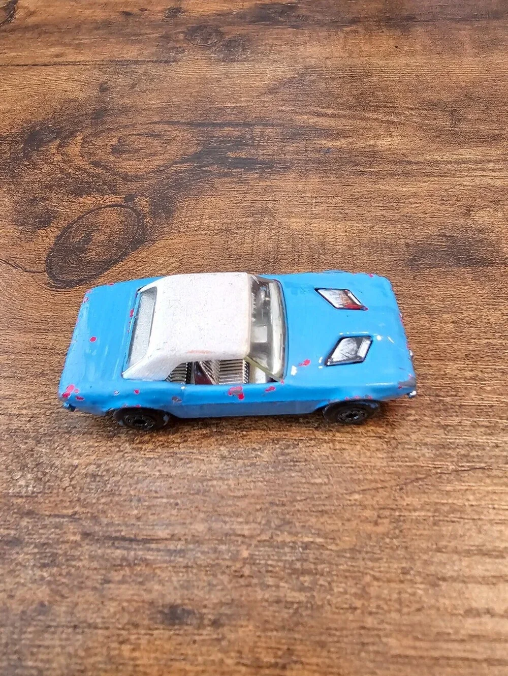 Vintage 1975 Matchbox Superfast No. 1 Dodge Challenger Bright Blue